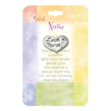 Gold pewter Heart Pin