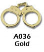 Handcuff Pin (Gold)