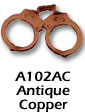 Handcuff Pin (Antique Copper)