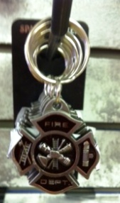 Colored Pewter Keyring
